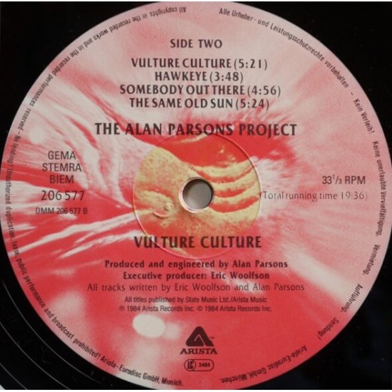 The Alan Parsons Project - Vulture Culture