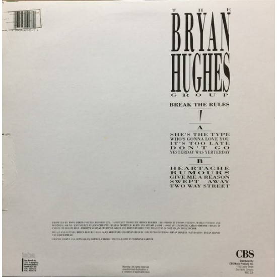 The Bryan Hughes Group - Break The Rules