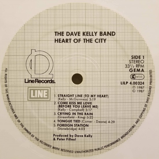 The Dave Kelly Band - Heart Of The City