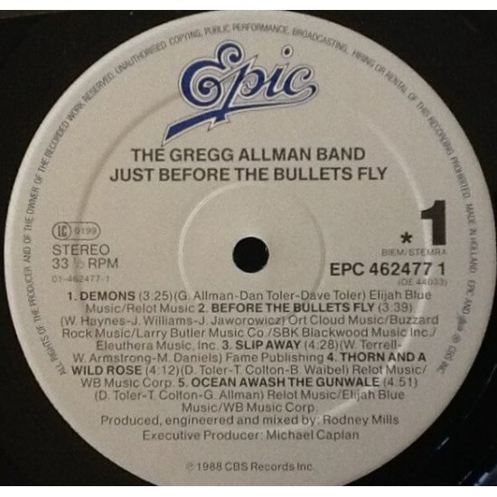 The Gregg Allman Band - Just Before The Bullets Fly