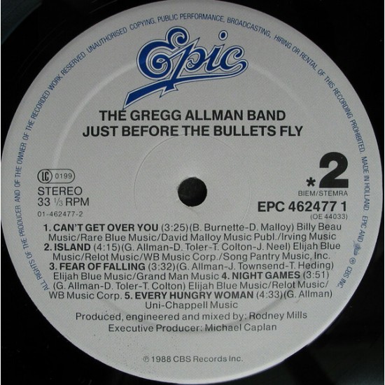 The Gregg Allman Band - Just Before The Bullets Fly