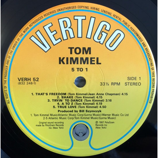 Tom Kimmel - 5 To 1