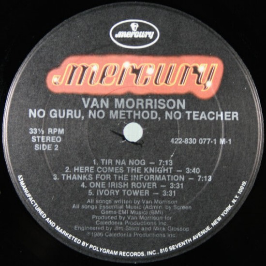 Van Morrison - No Guru No Method No Teacher
