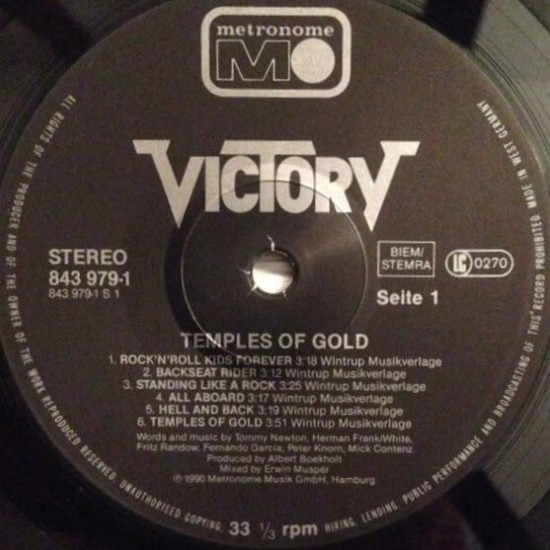 Victory - Temple Of Gold