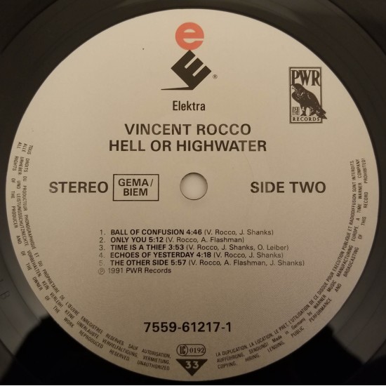 Vincent Rocco - Hell Or Highwater