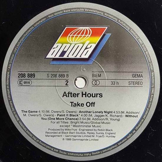 After Hours - Take Off