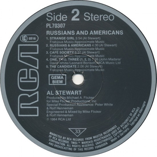 Al Stewart - Russian American