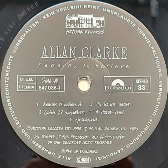 Allan Clarke - Reason To Believe