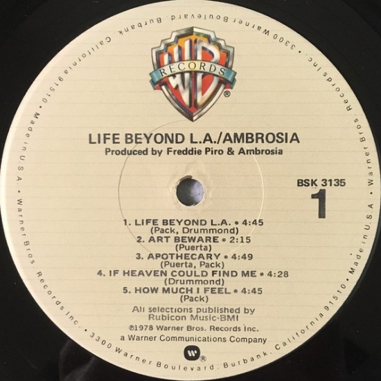 Ambrosia - Life Beyon L.A.