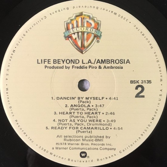 Ambrosia - Life Beyon L.A.