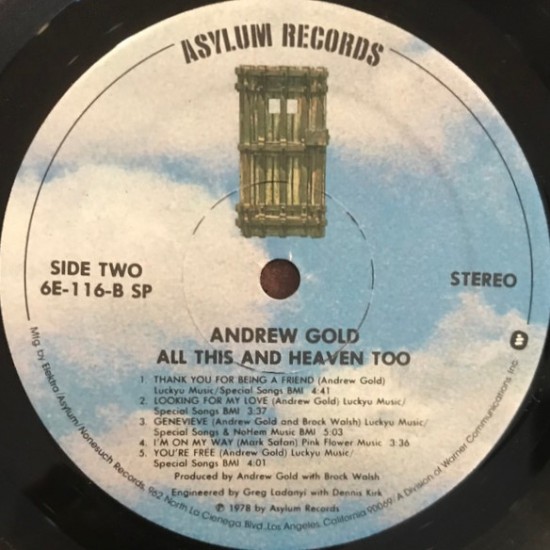 Andrew Gold - All This And Heaven Too