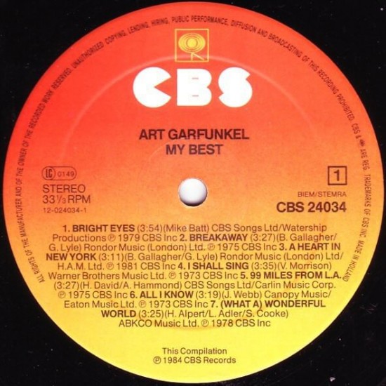 Art Garfunkel - My Best