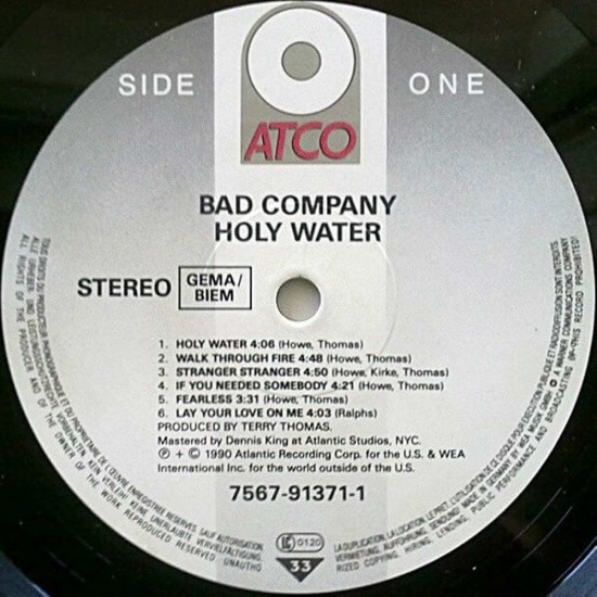 Bad Company - Holy Water