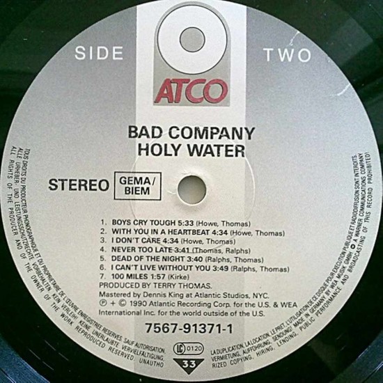 Bad Company - Holy Water