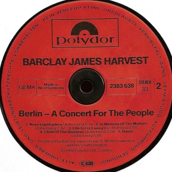 Barclay James Harvest - Berlin A Concert For The People