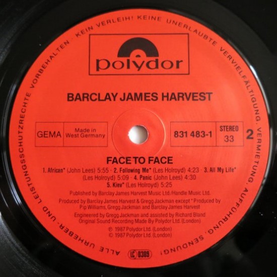 Barclay James Harvest - Face To Face