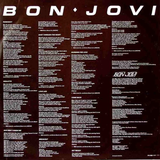 Bon Jovi - Bon Jovi