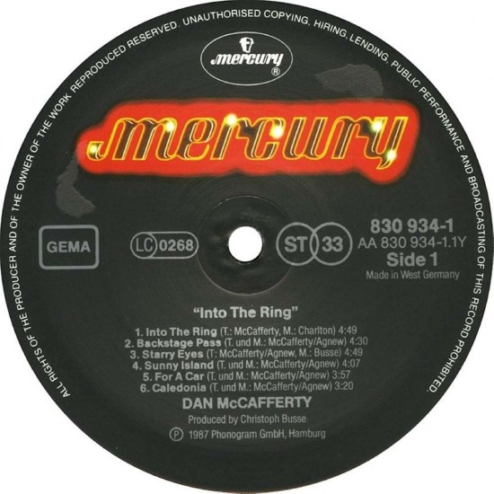 Dan McCafferty - Into The Ring