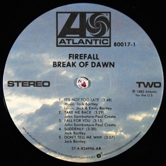 Firefall - Break Of Down