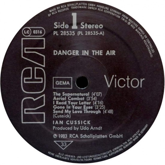 Ian Cussick - Danger In The Air