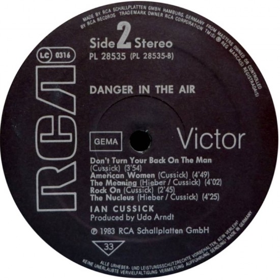 Ian Cussick - Danger In The Air