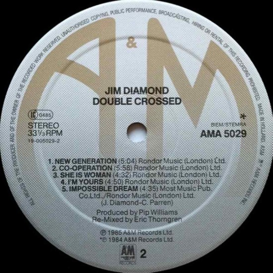 Jim Diamond - Double Crossed