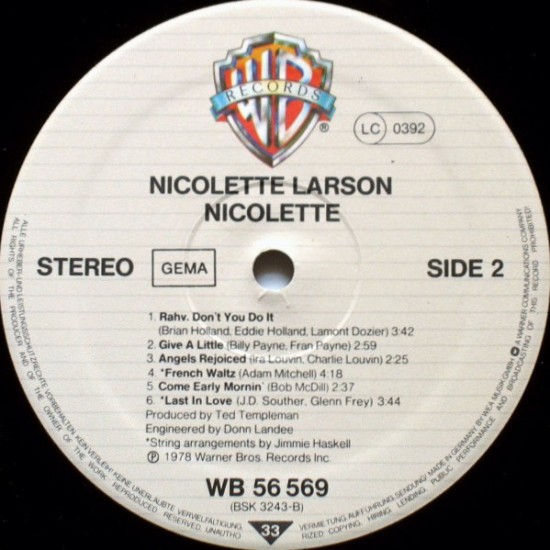 Nicolette Larson - Nicolette