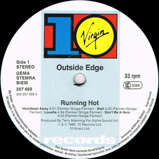 Outside Edge - Running Hot