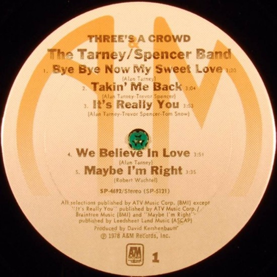 Tarney / Spencer Band - Three's A Crowd
