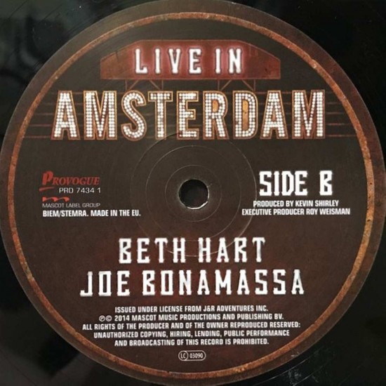 Beth Hart & Joe Bonamassa - Live In Amsterdam