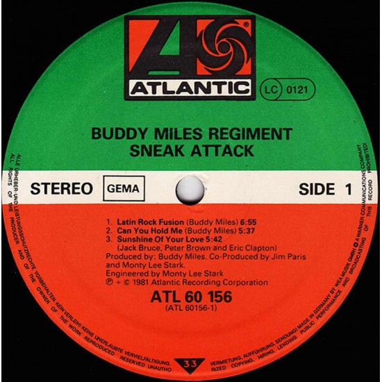 Buddy Miles Regiment - Sneak Attack