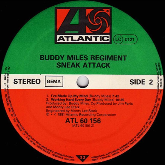Buddy Miles Regiment - Sneak Attack