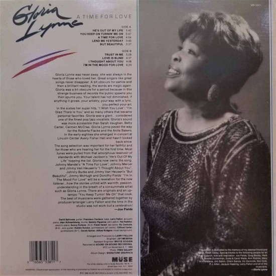 Gloria Lynne - A Time For Love