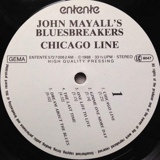 John Mayalls Bluesbreakers - Chicago Line