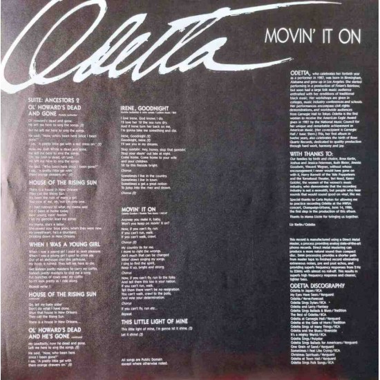 Odetta - Movin It On