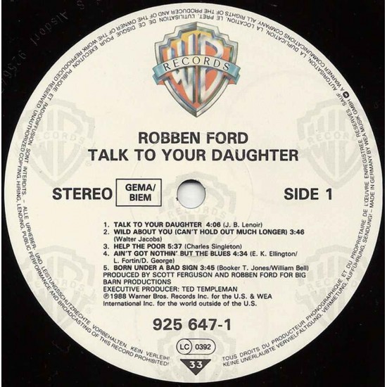 Robben Ford - Talk To Your Daughter