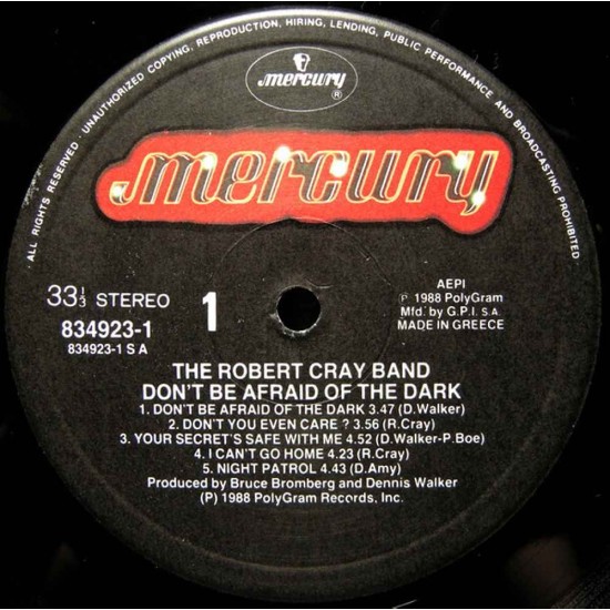 The Robert Cray Band - Dont Be Afraid Of The Dark