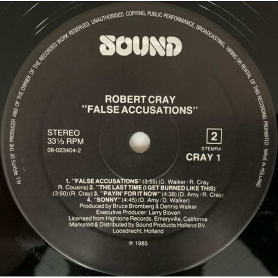 The Robert Cray Band - False Accusations