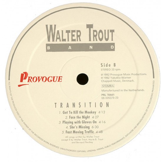 Walter Trout Band - Transition