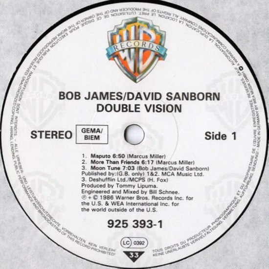 Bob James & David Sanborn - Double Vision