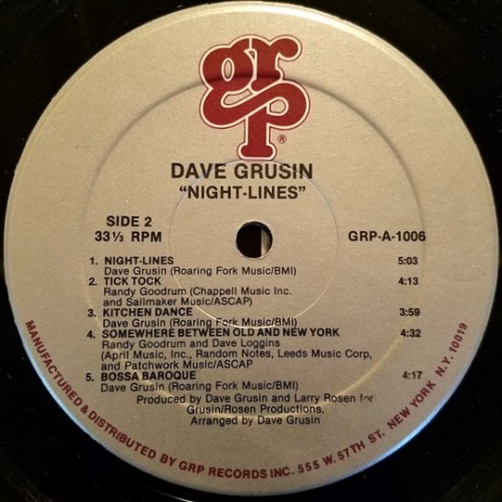 Dave Grusin - Night-Lines