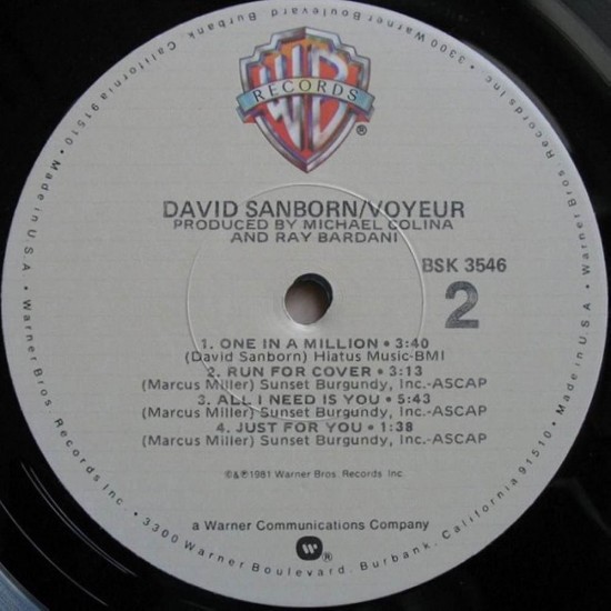 David Sanborn - Voyeur