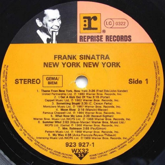 Frank Sinatra - His Greatest Hits New York New York