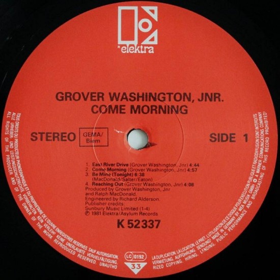 Grover Washington Jr. - Come Morning