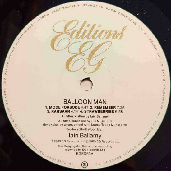 Iain Ballamy - Balloon Man