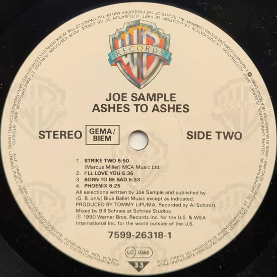 Joe Sample - Ashes To Ashes