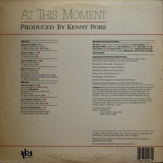 Kenny Pore - At This Moment