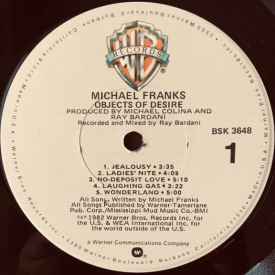 Michael Franks - Objects Of Desire