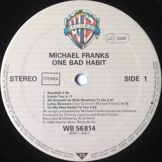 Michael Franks - One Bad Habit