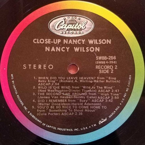 Nancy Wilson - Close Up